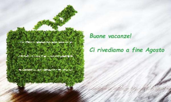 Buone vacanze! L'Ateneo sarà chiuso dall'11 al 22 agosto compresi.