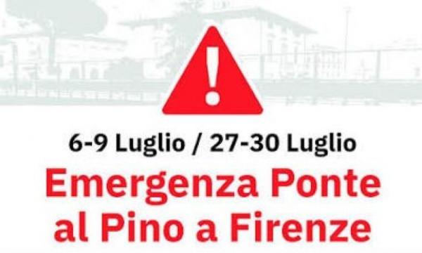INTERRUZIONE FERROVIARIA PER I LAVORI DI SOSTITUZIONE DI PONTE AL PINO