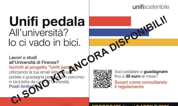 UNIFI PEDALA! Prorogata al 2 aprile 2026 la scadenza dell'iniziativa 